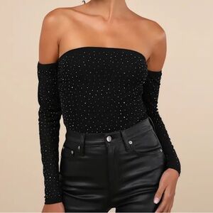 Lulus Rhinestone Bodysuit